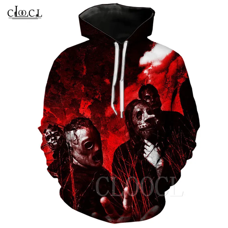Осенне зимняя одежда новые мужские толстовки с капюшоном Slipknot Heavy Metal Band женская и