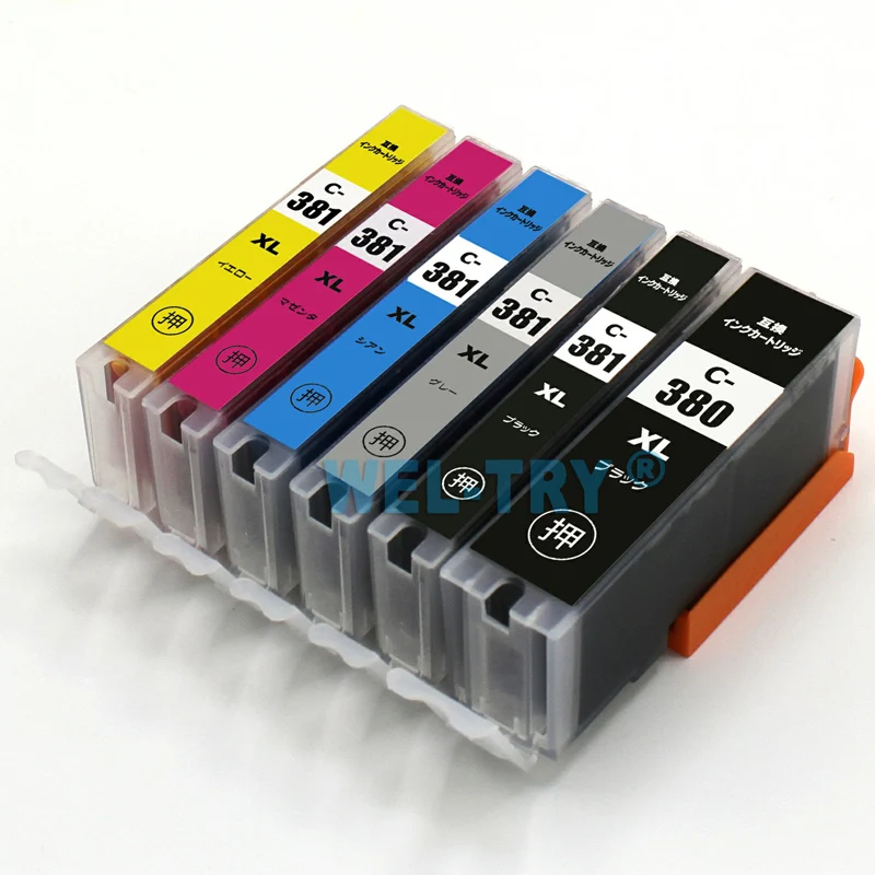 BCI-380 PGBK; BCI-381 картридж для Canon TR6230 TR8530 TS6130 TS8130, полные чернила с чипами