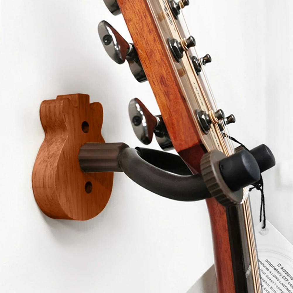 Zerone Guitar Wall Hanger Guitar Wall Mount Hanger Wooden Wall Hook Holder for Violin Bass Ukulele #2 