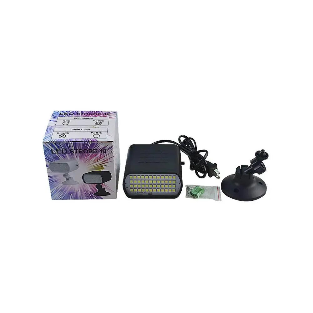 AC110-240V 13 Вт 48LED сценический стробоскопический светильник s Звуковой активированный сценический светильник для KTV Disco DJ вечерние праздничные рождественские музыкальные Клубные