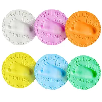 

Baby Footprint Slime Soft Modeling Clay Dry Air Soft Clay Infant Child Growth Record Souvenir Handprint Mud DIY Toy