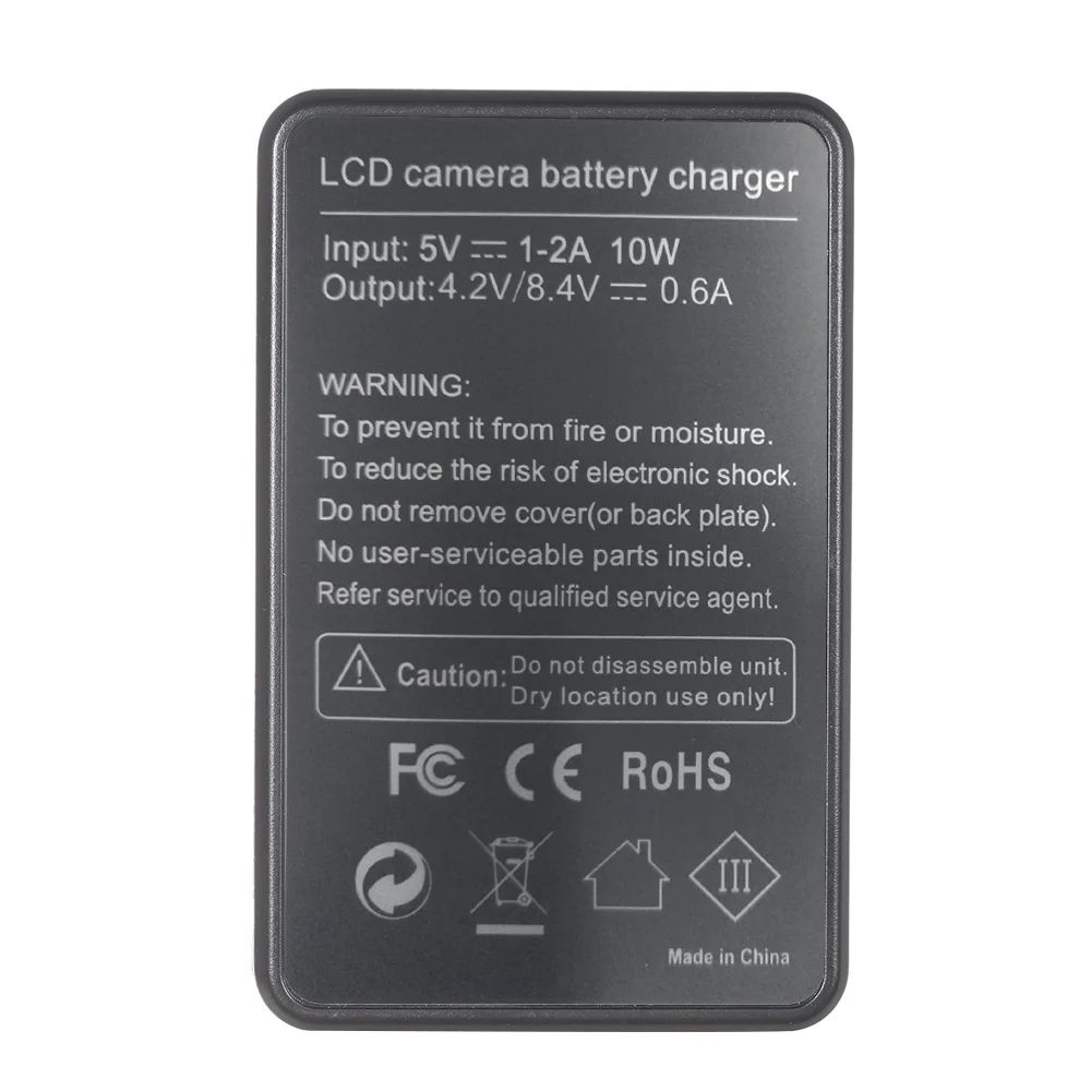 Andoer портативное светодиодное зарядное устройство с 2 шт 1450mAh перезаряжаемые батарейки для SONY DSC цифровой камеры видеокамеры