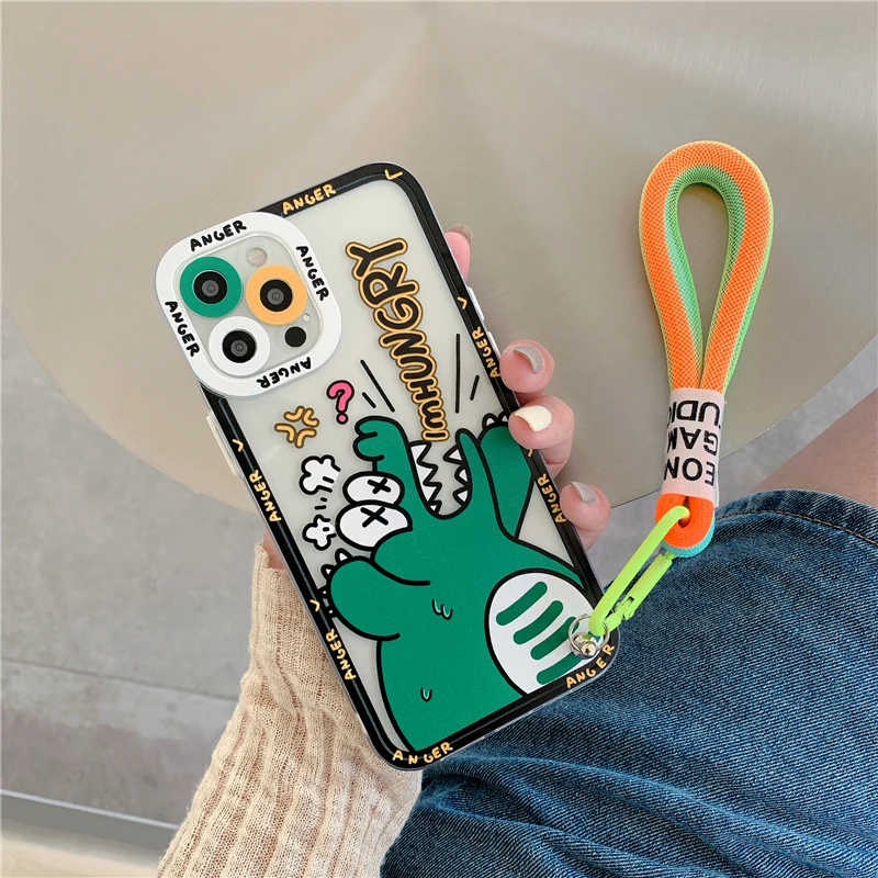 Korea Cute Graffiti label tide Crocodile Case