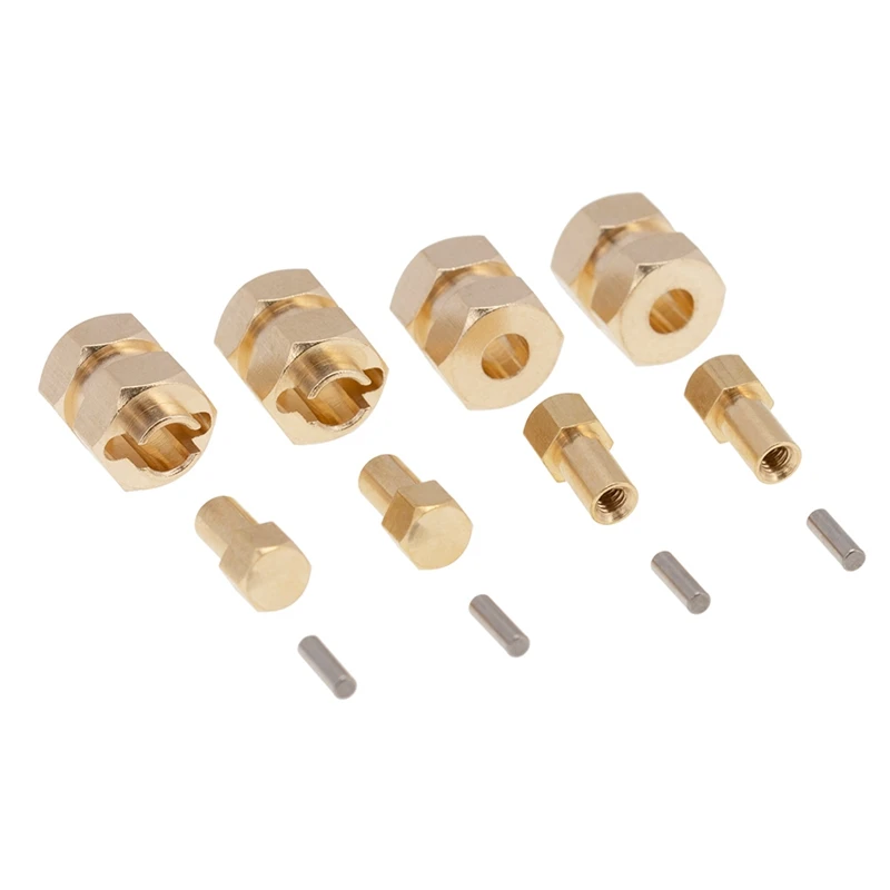 4Pcs 4mm Widen Brass Wheel Hex Extended Adapter Upgrade Parts for 1/24 RC Crawler Axial SCX24 90081 AXI00002 Accessories | Компьютеры и