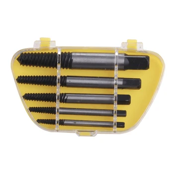 

5PCS/Set Portable Alloy Steel Breakage Damaged Screw Extractor Remover Tools