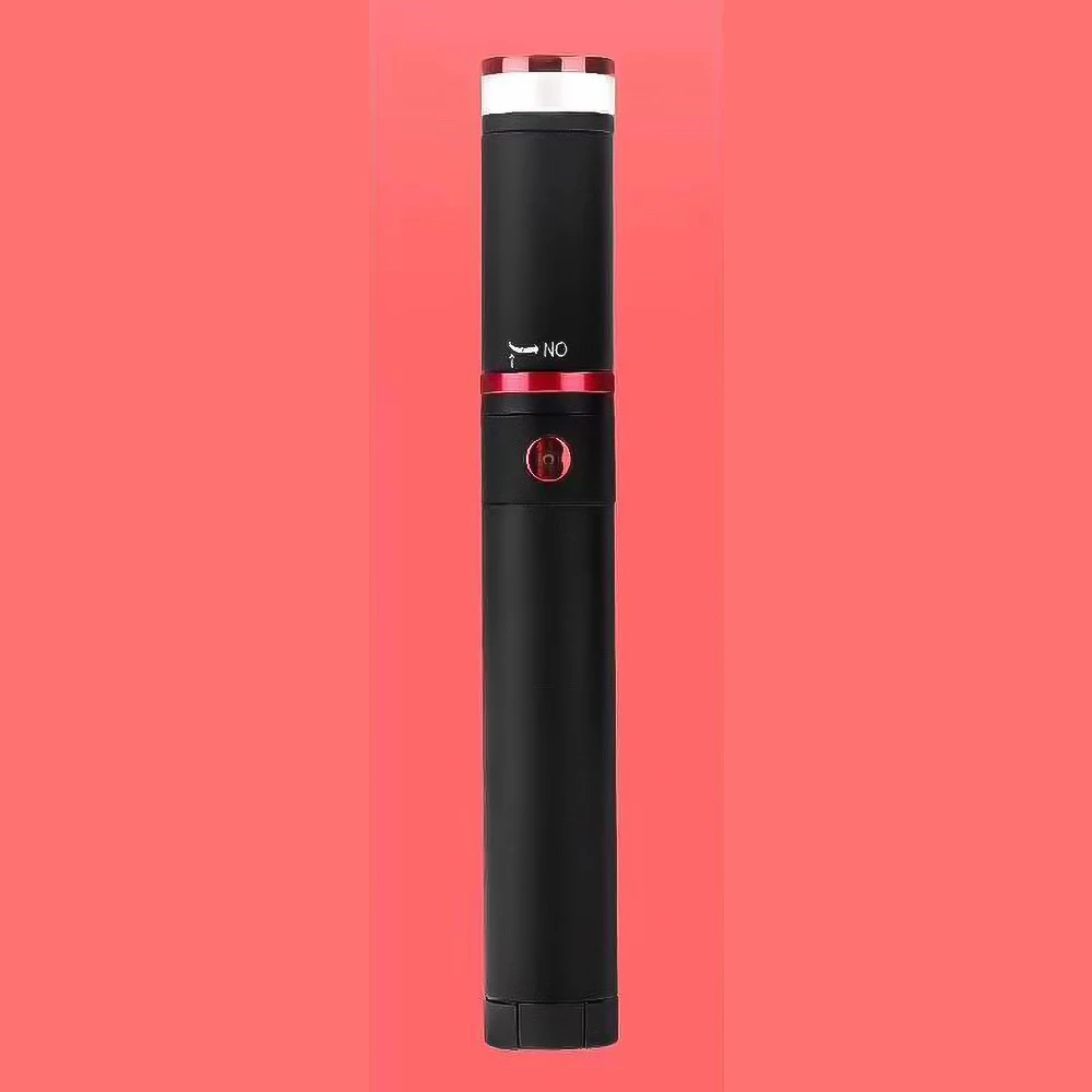 Black And Red G18 Bluetooth селфи палка ручной умный Штатив для телефона, фотокамеры с контроллером красоты заполняющая лампа для IPhone Android samsung huawei - Цвет: Black And Red