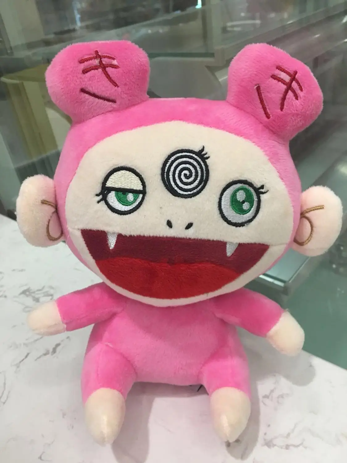Японское аниме персонаж KaiKai Kiki плюшевая игра кукла чучела животные фигурка игрушка ужас - Цвет: Pink