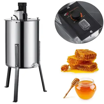 

Electric Honey Extractor 4 Frame 220v Bee Extractor Stainless Steel Honey Spinner with Stand Beekeeping Equipment