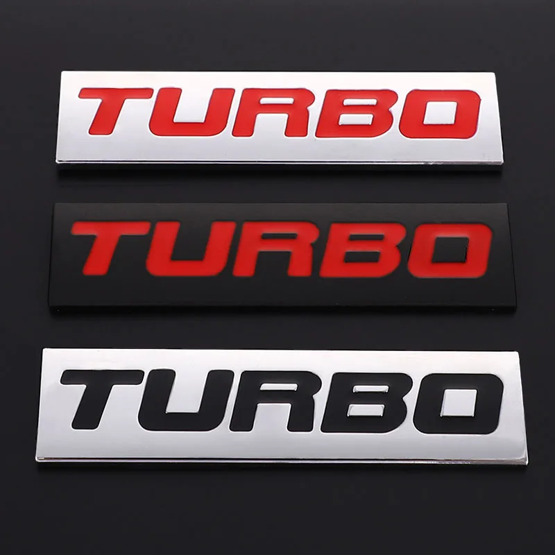 Металлическая Автомобильная 3d наклейка с логотипом Turbo эмблема значок наклейки