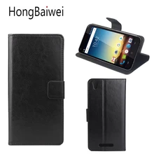 HongBaiwei For Cubot Manito Case Leather Luxury Brand Crazy Horse Flip Card Slot Wallet Phone Bag Case Light fall