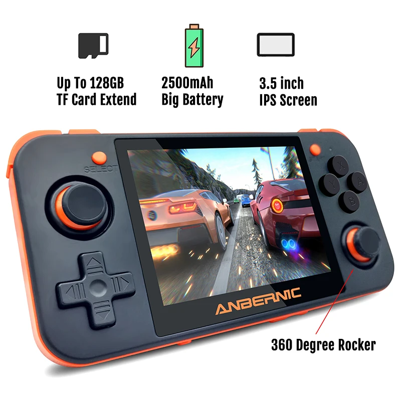Новая консоль rg350 в ретро стиле игровая для PSP RG350 OpenDingux 3 5 дюймов IPS LCD 16 Гб ROM 64 бит