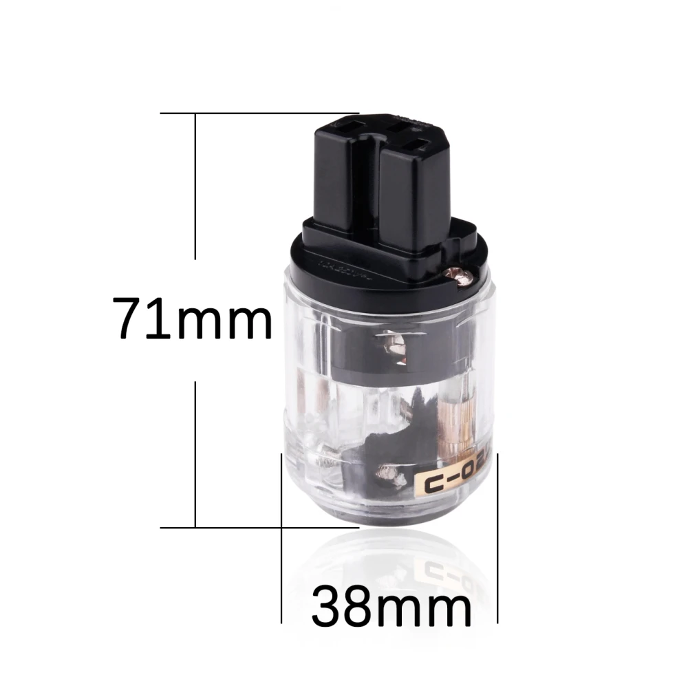 Gold Oyaide Plated P-029E+C-029 Schuko Power Plug hifi IEC Connector MATIHUR DIY For Audio Pair plug adapter Pair