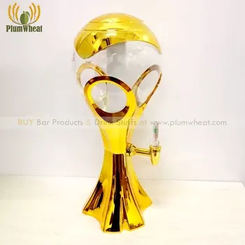

3 Liters Football Game Sport Bar LED Gold Beer Tower BT76