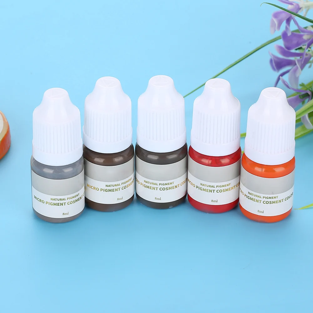 Professional Safe Microblading Plant Pigment Ink Semi-Permanent Makeup Eyebrow Lips Eye Line Body Makeup Beauty Art Tattoo Color