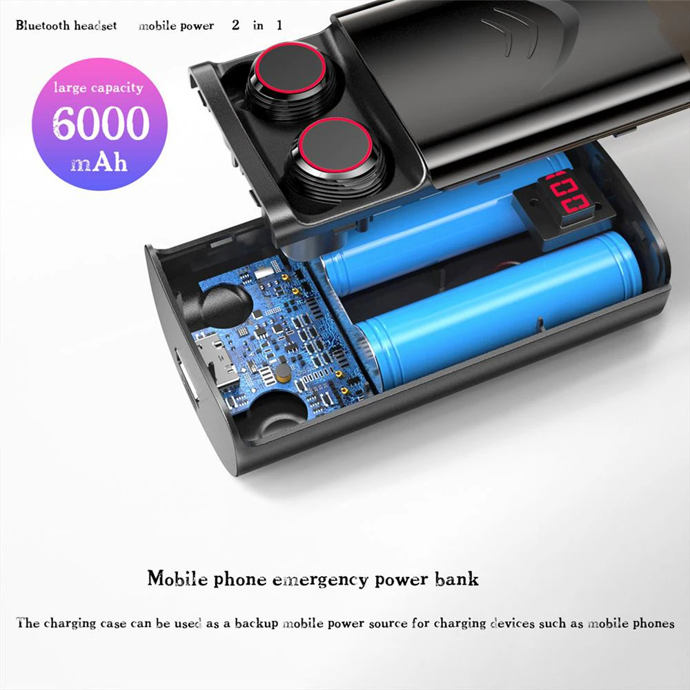 DOCIDACI T9 TWS беспроводные Bluetooth наушники 5 0 стерео HIFI шумоподавление спортивные с