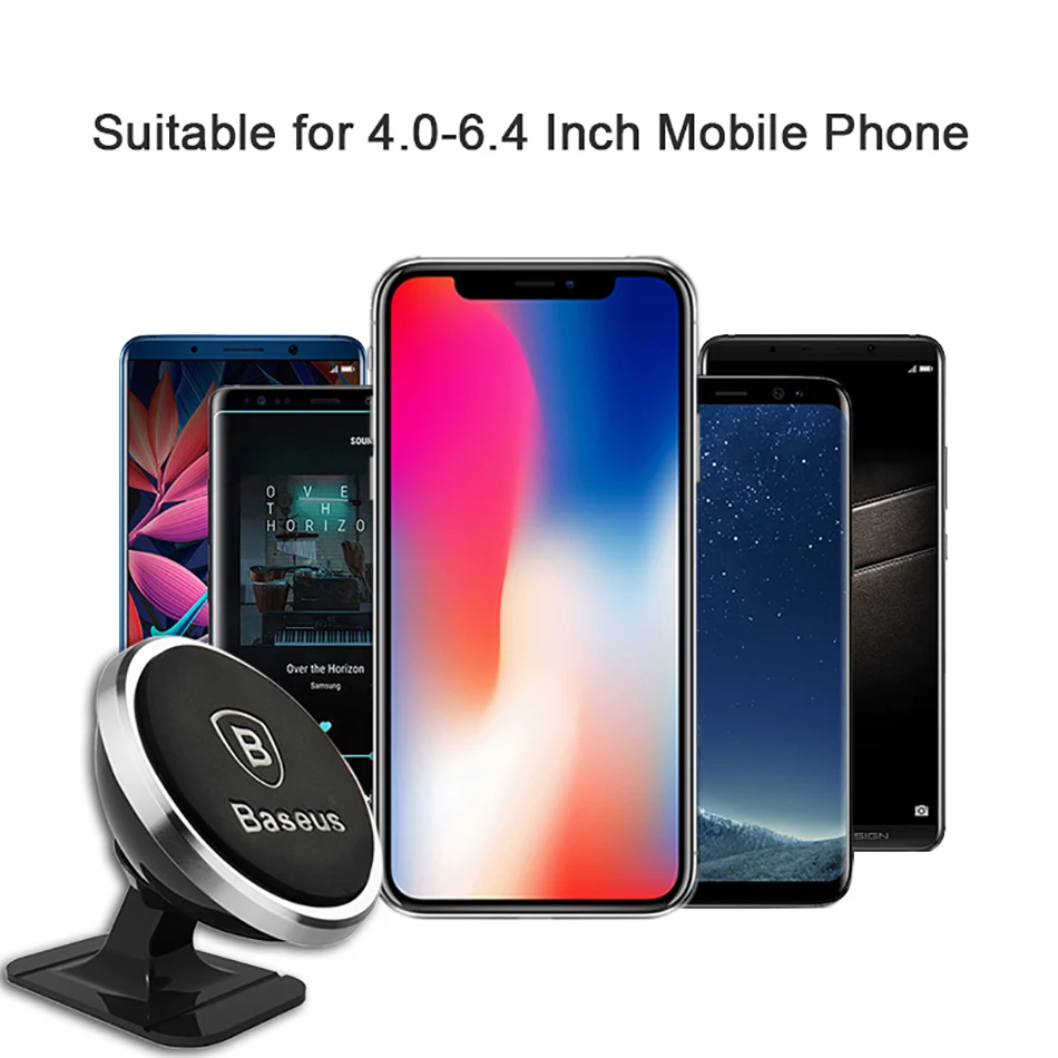 Baseus Magnetic Car Phone Holder For iPhone Samsung Universal Magnet Mount Holder for Phone in Car Cell Mobile Smartphone Stand iphone holder for car