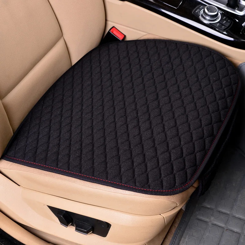

Universal Linen Fabric Car Seat Cover Four Seasons Front Flax Cushion Breathable Protector Mat Pad Auto accessories