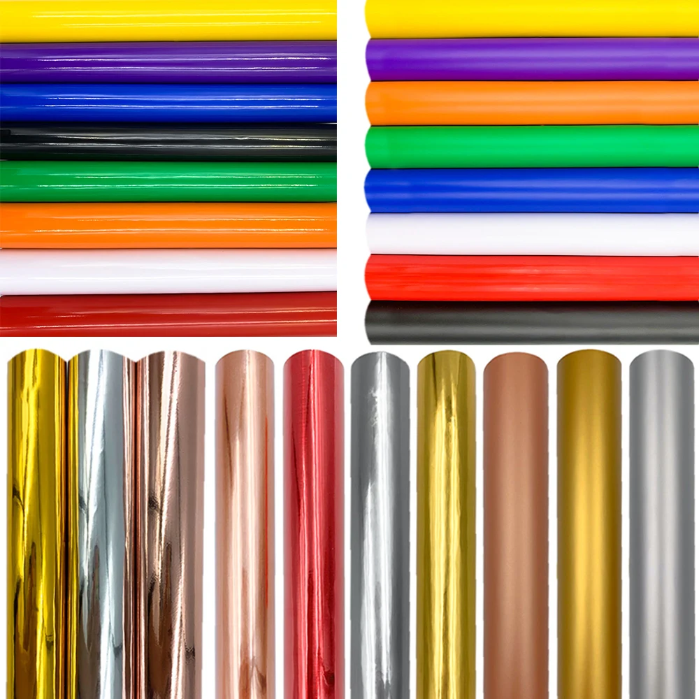 Permanent Adhesive Craft Vinyl Sheets Makign Sign Pattern for Glass Window 26 Assorted Colors Works with Cut and Other Cutter