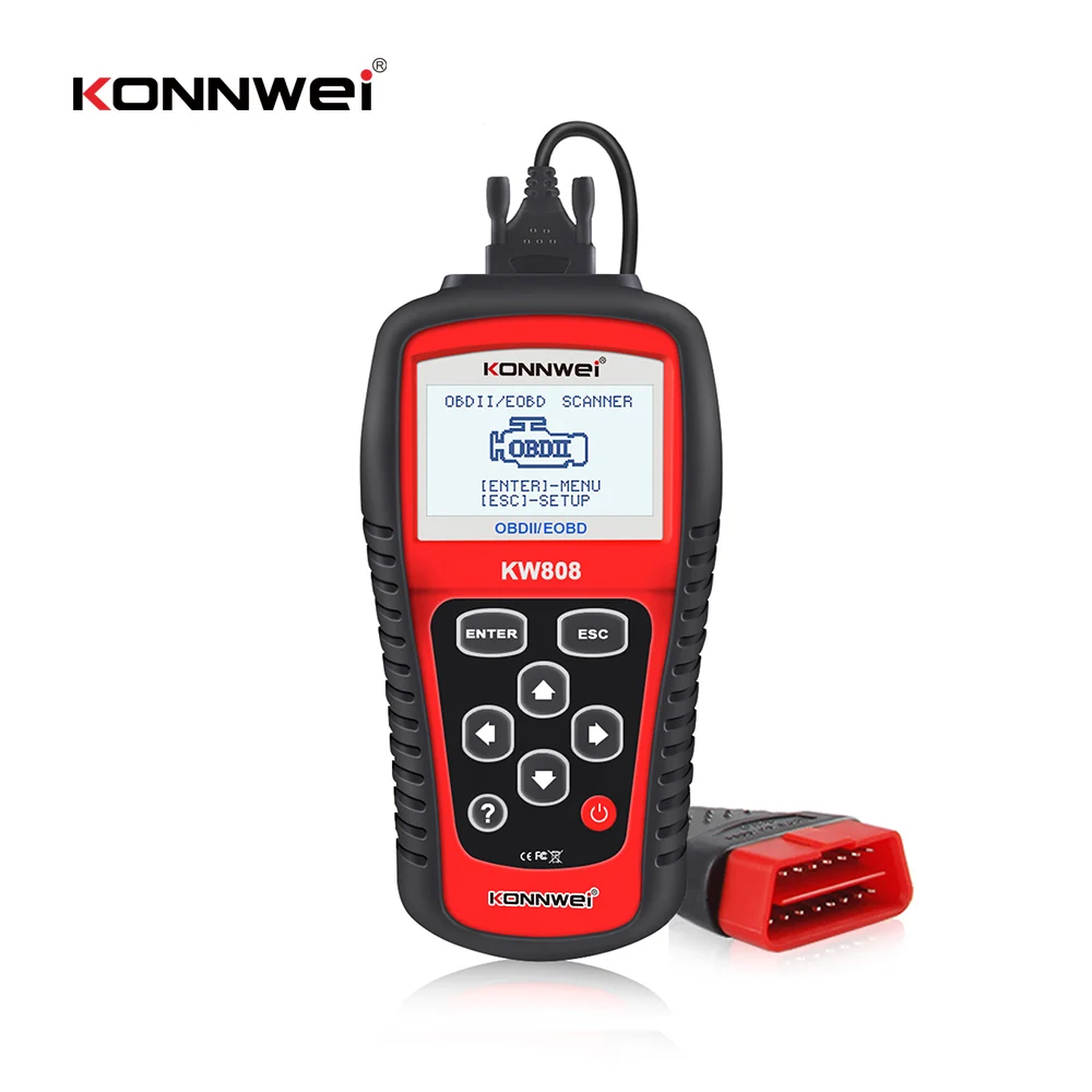 Автомобильный диагностический сканер KW808 EOBD OBD2 OBDII |