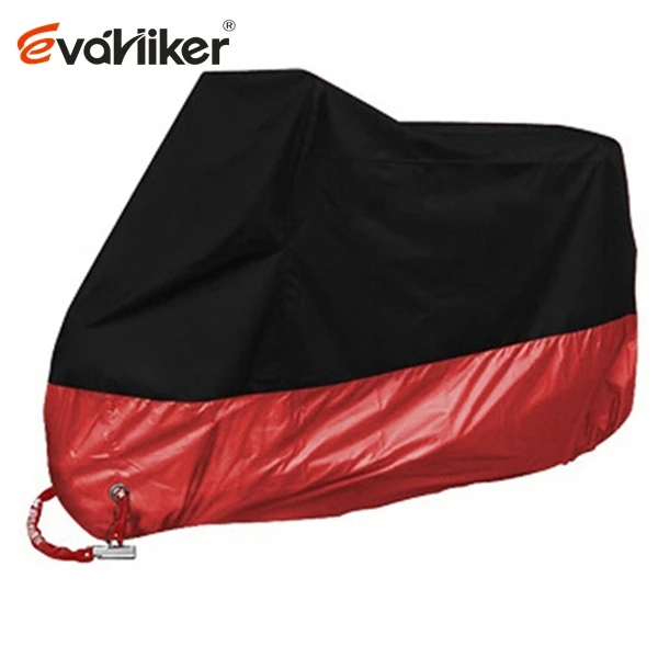 M-4XL Motorcycle Cover Motor Scooter Cover Universal Outdoor Uv Protector Season Waterproof Bike Rain Dustproof interchangeable Red