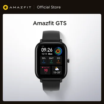 Летняя Распродажа при прямо код AMAZ1200 и заказов от 8000 Рублей и получи 1500 Рублей дисконт версия Amazfit GTS Смарт-часы 5ATM водонепроницаемые плавате...
