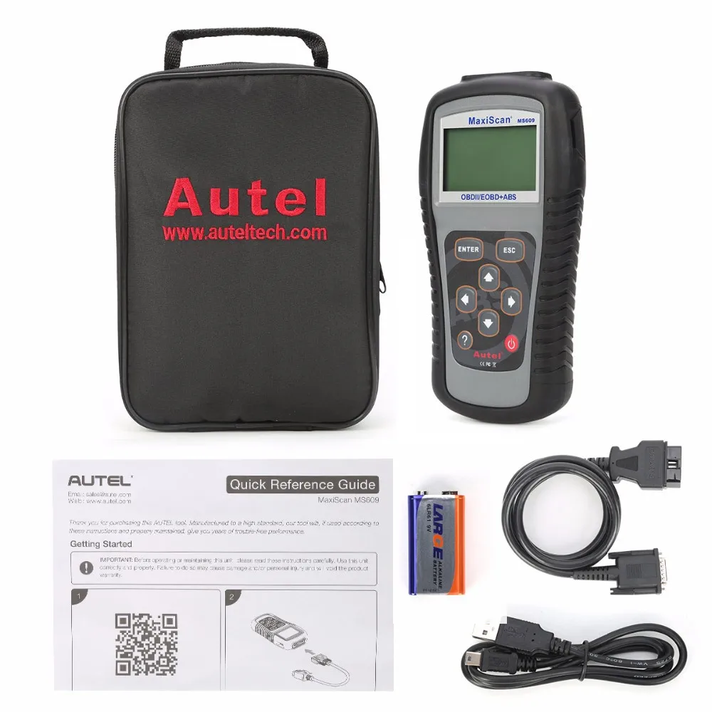 Autel Maxiscan MS609 OBD2 EOBD сканер считыватель кодов полный OBD 2 Функции ABS Диагностика DTC