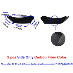Universal Front Bumper Lip Splitter Deflector with Scratch - Resistant Protection (Carbon)