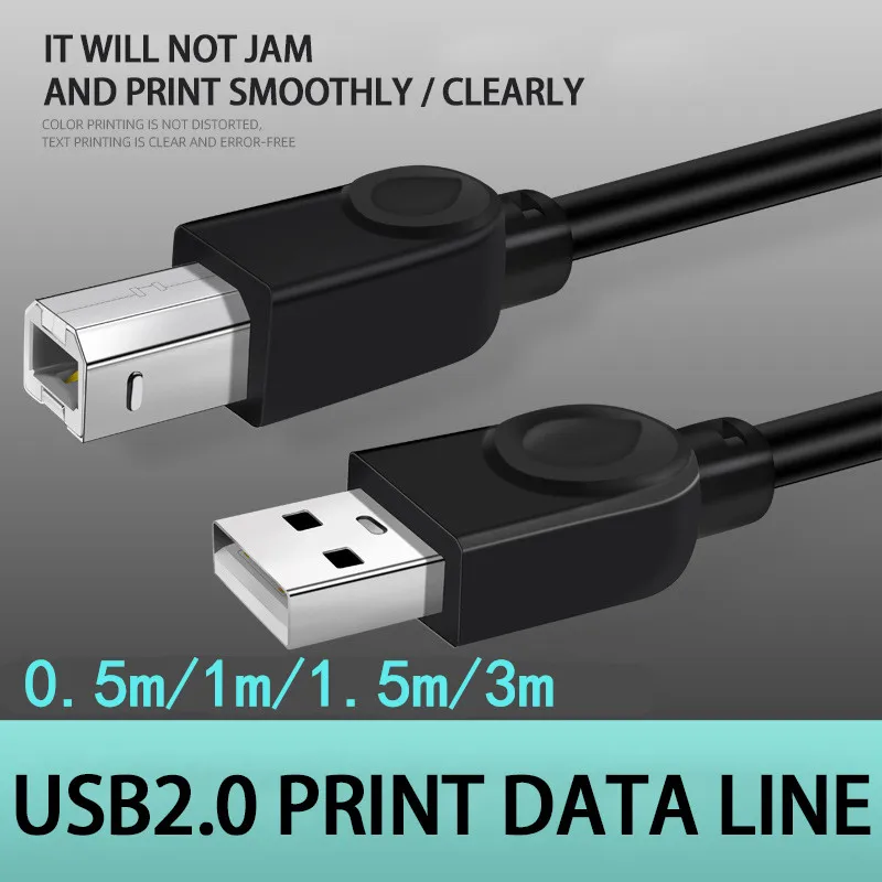 Câble USB haute vitesse 2.0 A vers B mâle, pour imprimante IL Brother  Samsung Hp Epson, 1m 1.5m - AliExpress