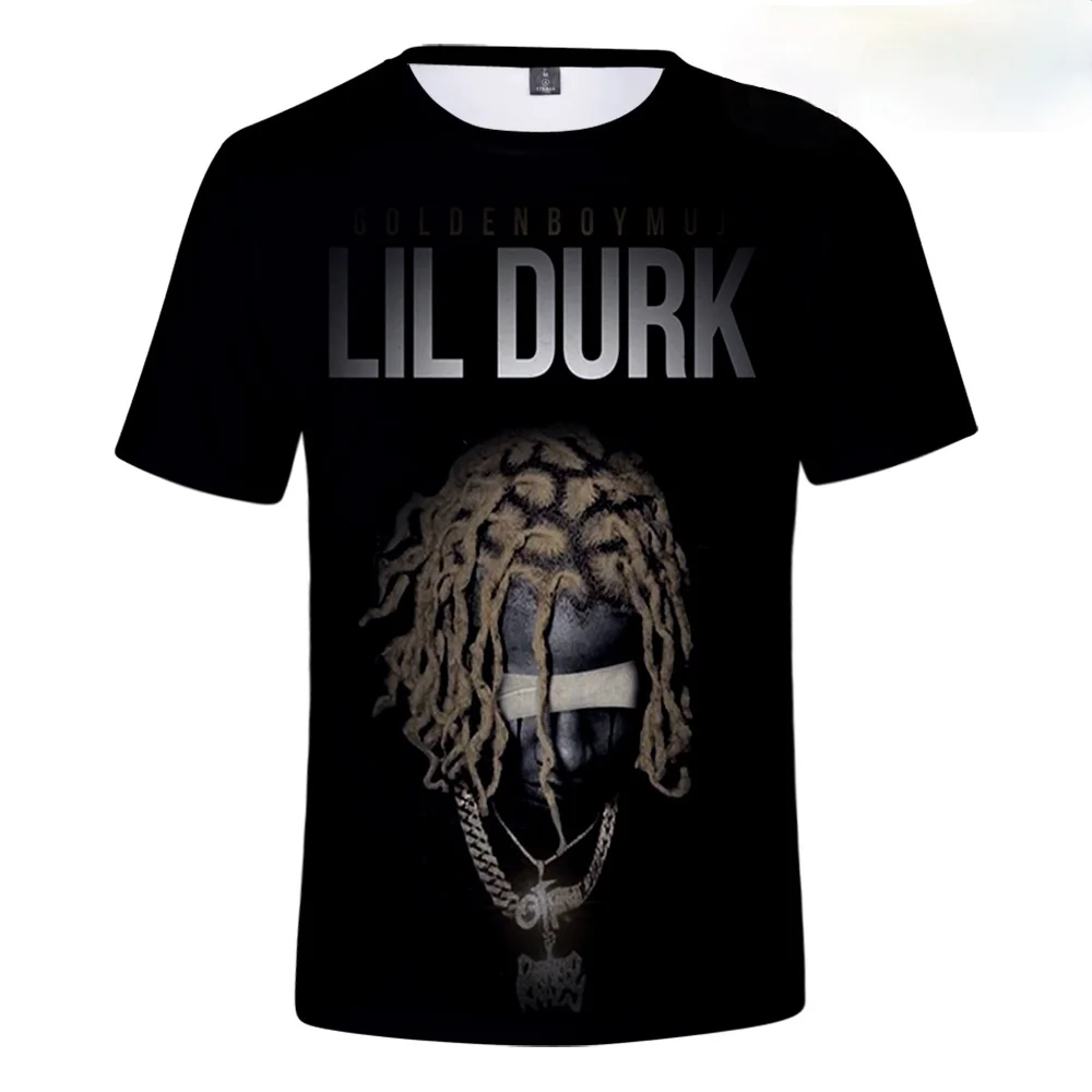 Lil Durk 3d Printed T-shirt Fashion Casual Hip-hop shirts 1