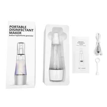 

Portable Self-Made Disin-fectant Making Machine Multipurpose Household Sodium Hypochlorite Maker w/ USB Cable 80ML for Office