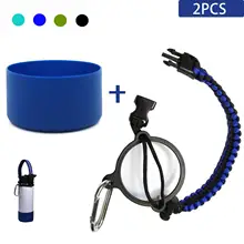 

Cup Cover ​Coaster Silicone Anti-Skid Pad Portable Rope Cup Rope Hand Rope 9cm