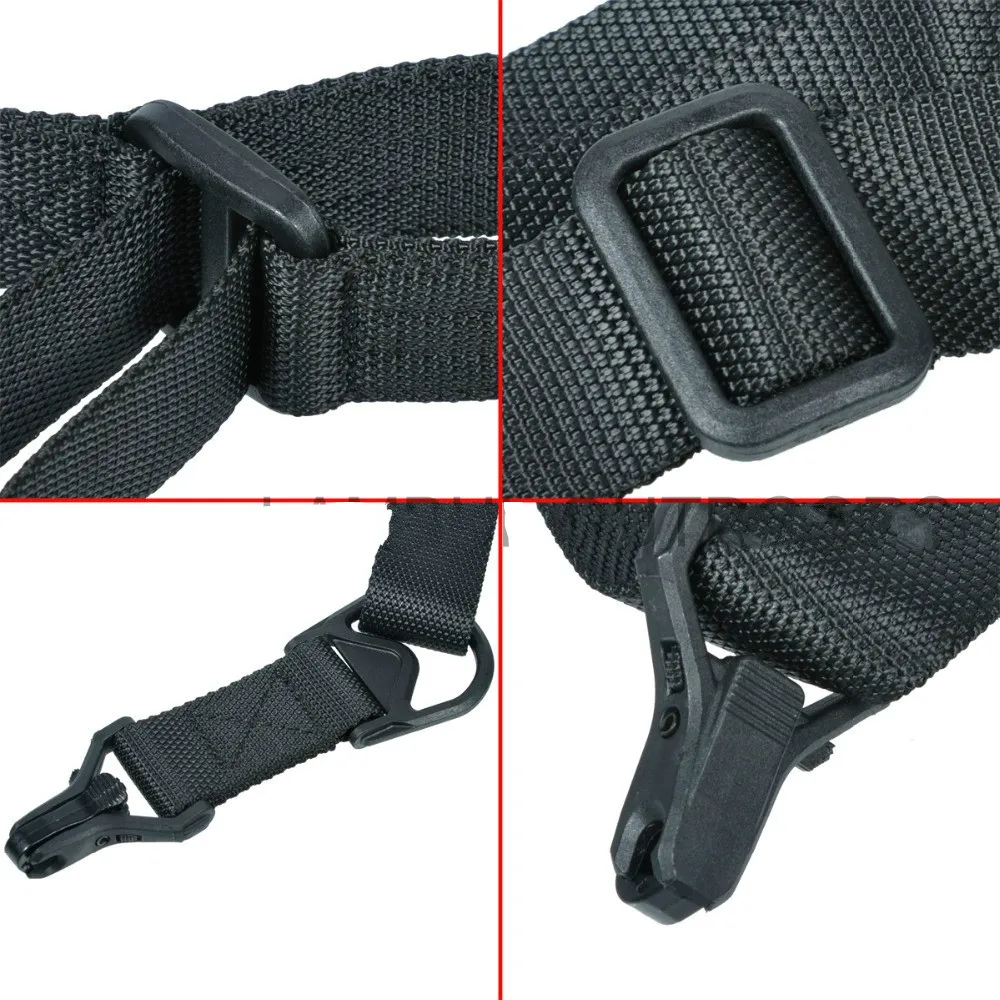 Tactical 2 Points Multi Mission Rifles Carry Sling adjustable Gun Sling Strap Nylon Rope for Hunting