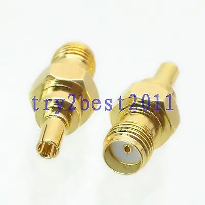 

DHL/EMS 50 Sets 1pce Adapter connector CRC9 plug pin to SMA jack pin RF COAXIAL straight -C1