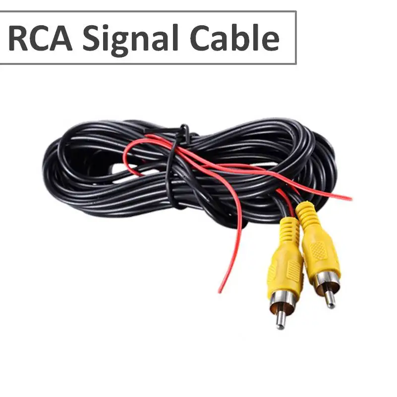

10/15/20 Meters RCA Video Signal Cable Waterproof RCA Car Video Cable with Detection Wire For Car Rear View Camera mini DVR Kits
