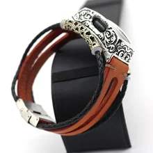 Gosear-Correa de reloj de cuero sintético, repuesto de Metal con funda para Fitbit Ace 2 Inspire HR