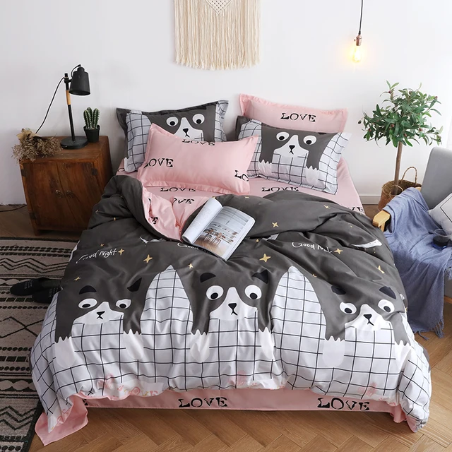 Cat Printing Bedding Set