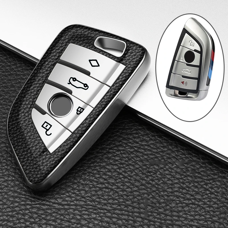 TPU Leather Car Key Case Key Cover For BMW X1 X3 X5 X6 Series 1 2 5 7