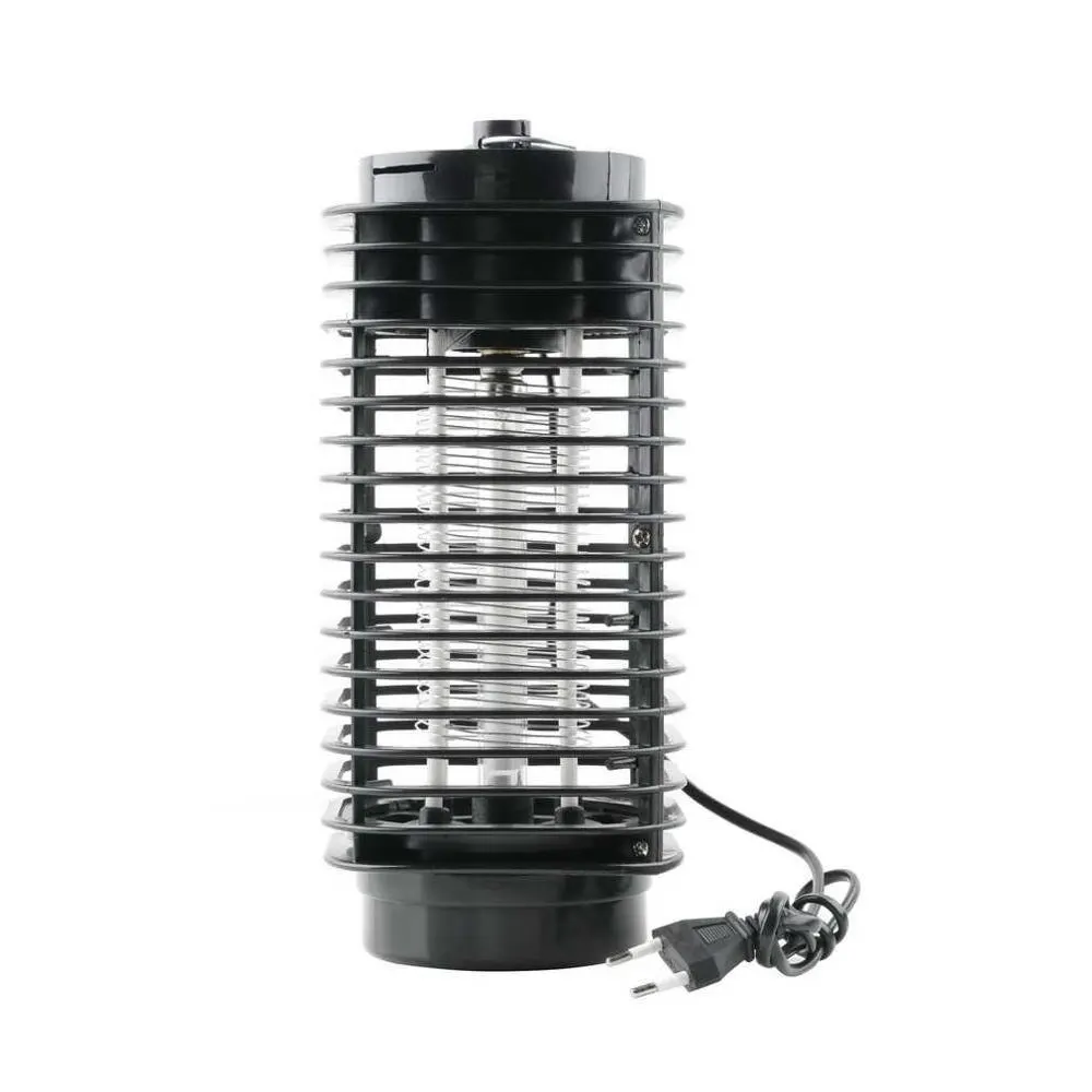 220V EU Plug Портативный мини-Ночной светильник от насекомых, электрический, от комаров, мух, насекомых, убийца, практичная ловушка, лампа, черная, домашняя, безопасная, от комаров - Цвет: 220V EU Plug