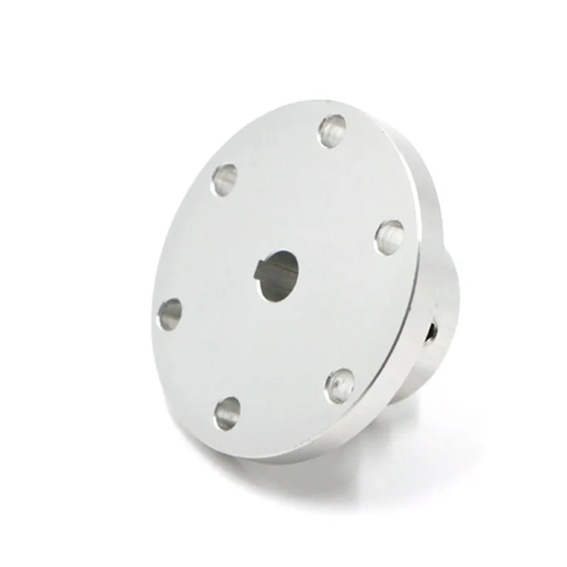 Flange Connector Flange Coupling High-strength aluminum alloy Omni wheel diameter 5 6 8 10mm 12 14 15 16 18 mm keyway coupling