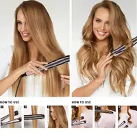 Professional Hair Straightener Curling Iron 2 in 1 Tourmaline Ceramic Salon High Heat 450℉ Twisted Flat Iron For All Hair Types 1
