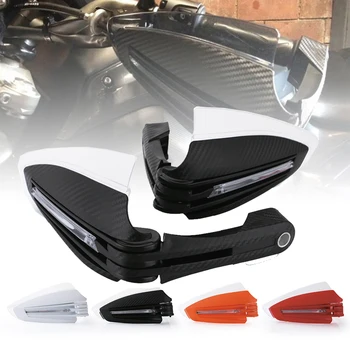 

Universal 7/8" 22mm Motorcycle Hand Guards With LED Turn Signal Light Carbon Hand Protectors For Motocross KTM Honda Kawasaki