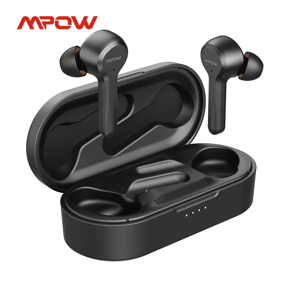 Mpow M9 40hrs Playtime iPX7 Waterproof Bluetooth 5.0 TWS Earphone Mono/Twin Mode In-Ear Earphone Touch Control For iPhone Xiaomi