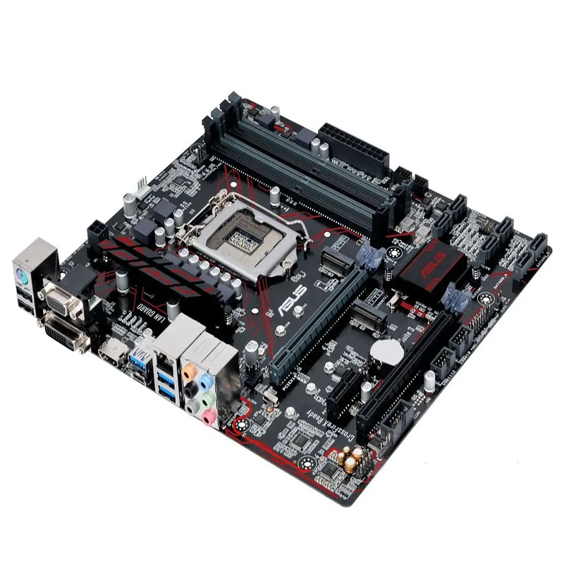 Материнская плата ASUS PRIME B250M-PLUS intel LGA1151 DDR4 64G Micro-ATX VGA DVI HDMI