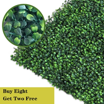 

Lawn Artificial Hedge Boxwood Fence Plant, UV Protected Privacy Screen Fence Backyard Home Decor Greenery Walls
