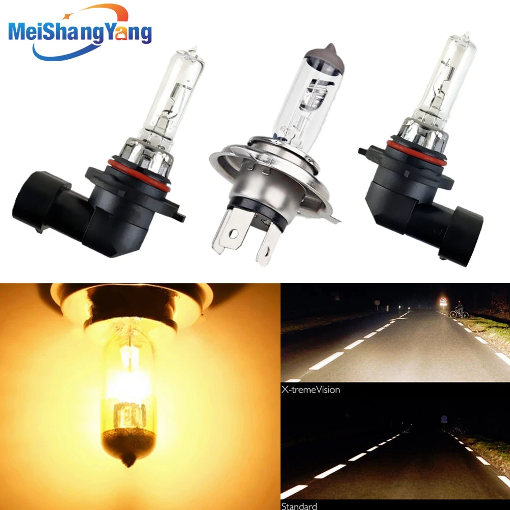 高輝度ハロゲン電球 車のヘッドライト フォグランプ 透明 100w H1 H3 H4 H7 H8 H11 9005 Hb3 9006 Hb4 12v 55w 4300k 車のヘッドライト電球 ハロゲン Aliexpress