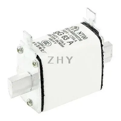 500V 120kA 660V 50kA gG 63A контактное лицо лезвия Керамика плавкая вставка NT00 | Обустройство