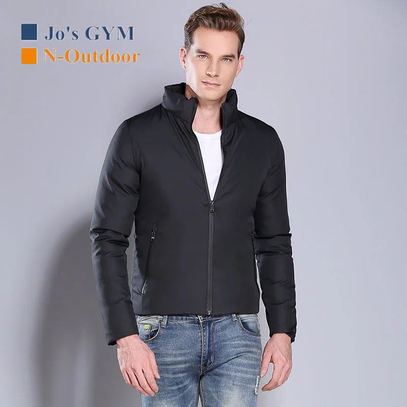 

Outdoor Winter Hiking Thick Warm Not Hooded Soft Shell Men's Jackets Solid Color Slim Fit Comfortable Coat Waterproof Windproof