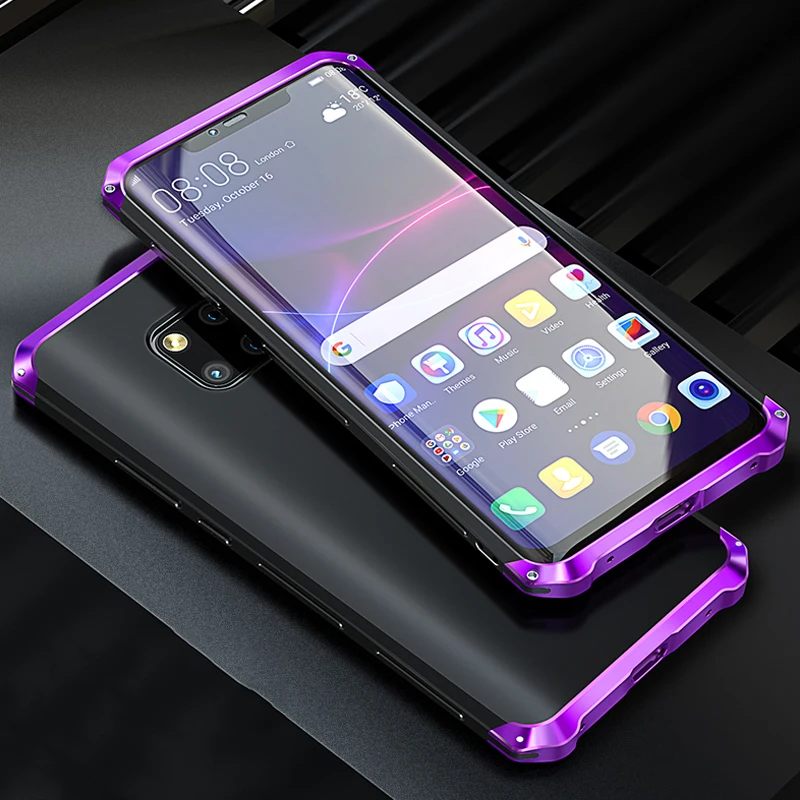 Чехол для Huawei Mate 20 Pro ультратонкий металлический матовый жесткий чехол из ТПУ с