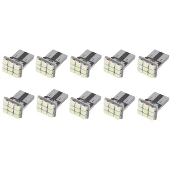 

10 X Car White LED 9SMD Side Wedge Light Bulb