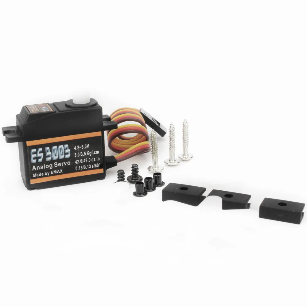 Горячая Emax Es3003 пластиковый зуб 17 г руля моделирование сервер модель самолета самолет с фиксированным крылом